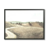 Слупени индустрии рурални ридски падини Перспективна патека со пченица тревни патеки, 24, дизајн од Кингсли