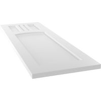 Ekena Millwork 15 W 60 H TRUE FIT PVC San Miguel Mission Style Fixed Mount Sulters, недовршени
