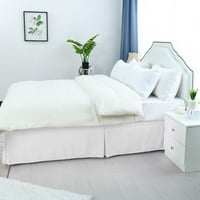 Уникатни поволни цени цврсто плетено здолниште со кревети за кревети 14 Капка бела близначка