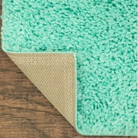 Главни преодни цврсти нане зелени затегнати килим во затворен простор, 3 '4'8