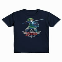 Zelda Boys Link Triforce Краток ракав графичка маица, 2-пакет, големини xs-xxl
