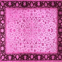Ахгли Компанија Внатрешен Правоаголник Ориентални Розови Килими Од Традиционална Област, 7' 10'