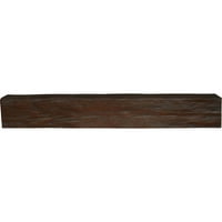 Ekena Millwork 6 H 10 D 36 W Riverwood Fau Wood Camply Mantel, Premium Hickory