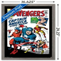 Марвел Стрипови-Одмаздници-Капетан Америка-Стрип Покритие Ѕид Постер, 14.725 22.375