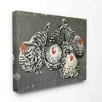 Ступела дома Декор за пилешко забава фарма за животни со животни платно wallидна уметност од Сузи Редман