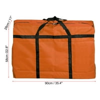 Uxcell 150l Капацитет За Складирање Торба Со Патенти Облека Подвижни Торби, Портокалова Пакет