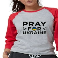 Кафепрес-Молете Се За Украина - Женски Бејзбол Маичка