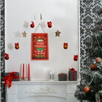 Божиќни Орнаменти Дрвени Креативни Новогодишни Елки Приврзок Божиќни Статии Врата Врата Виси