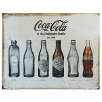 Очајни Претпријатија Кока-Кола Шише Еволуција Калај Знак, 16 W 12.5&Quot; H