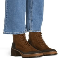 Womenенската платформа на Madden NYC, чипка чизми за чизми со ѓон