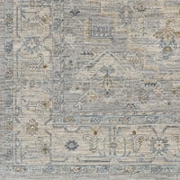Уметнички ткајачи Медалјон Традиционална област килим, сива